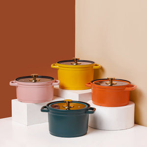 Nordic Ceramic Large Capacity Glazed Cooking Stock Pot