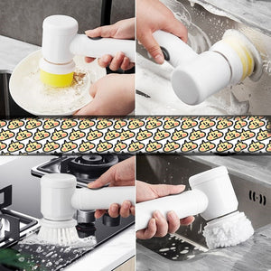 Transform Your Kitchen Cleaning with the Rechargeable Electric Scrubber Brush
