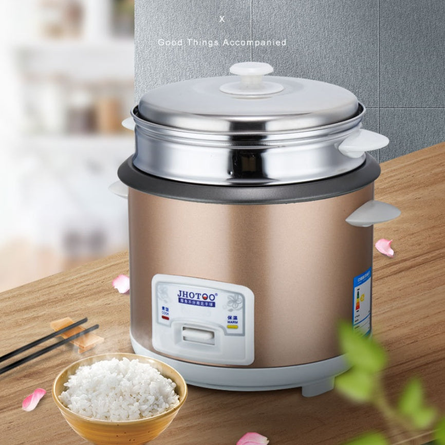 Compact Electric Rice Cooker 3L Large Capacity Household Use