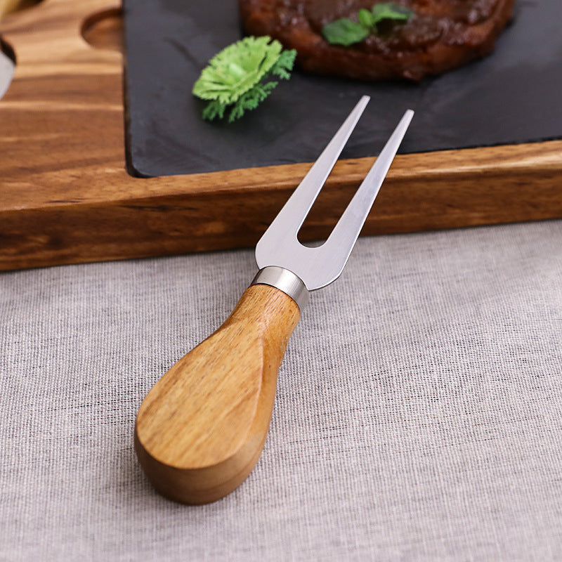 Wooden Serving And Cutting Board Set For Cheese And Meat Platter