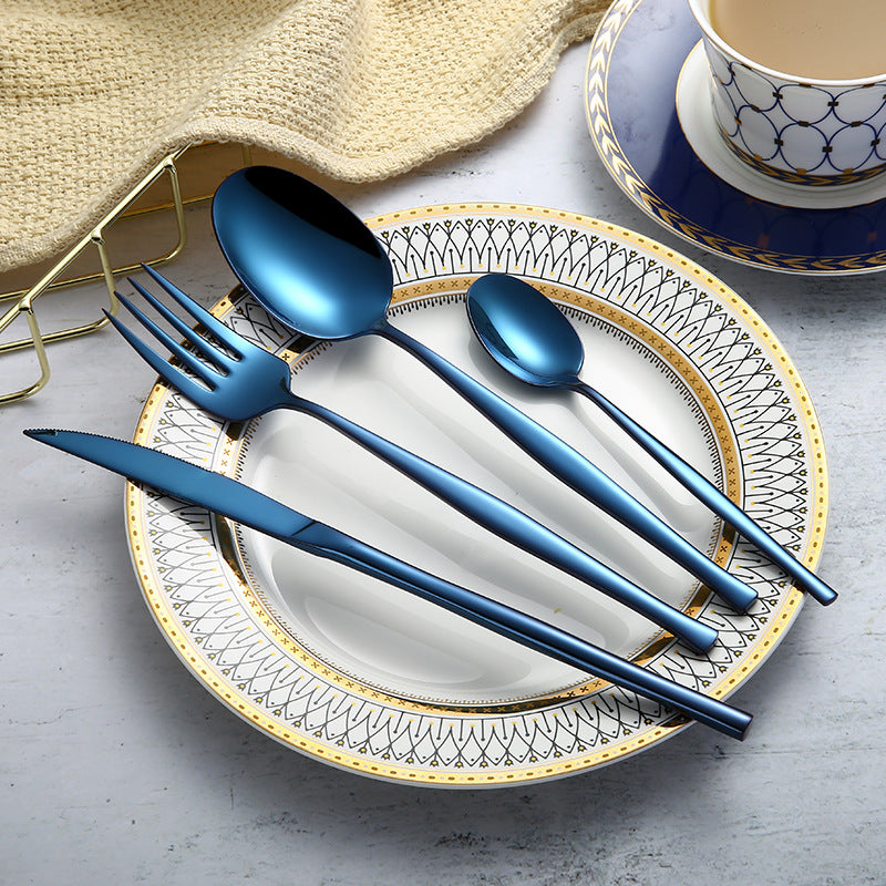 304 Stainless Steel Western Cutlery Set For Dining Use