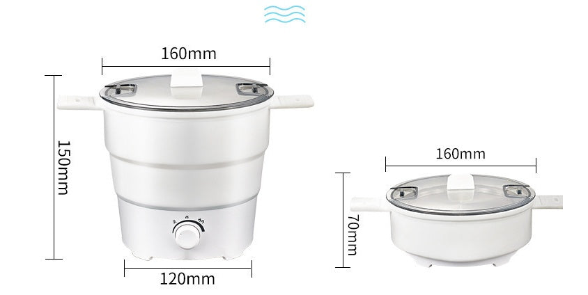 Multifunctional Mini Electric Cooker Portable Folding Noodle Rice Cooker