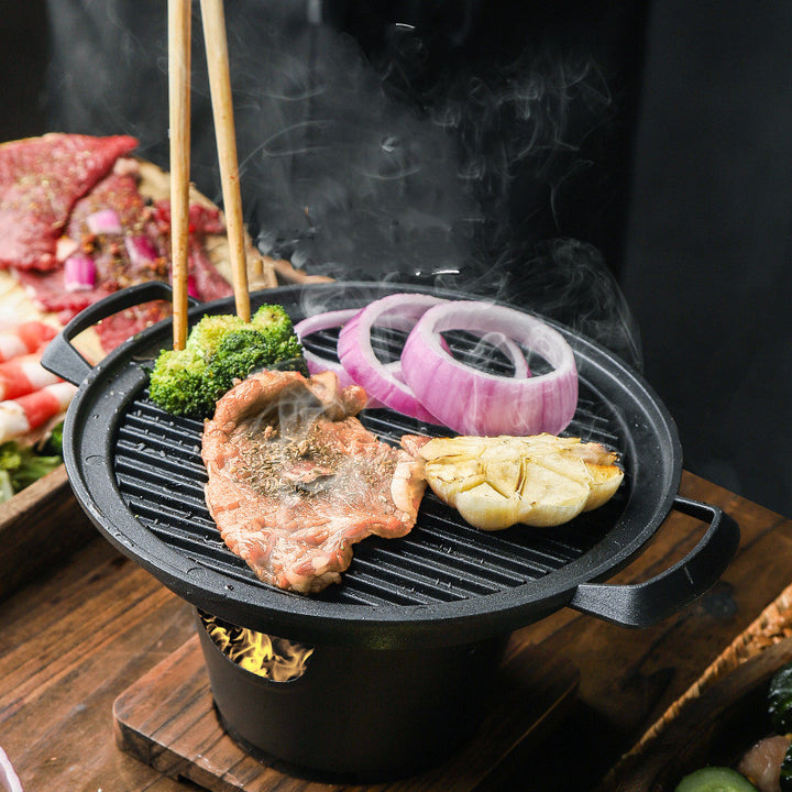 Small Nonstick Indoor Barbecue Grill For Household Cooking