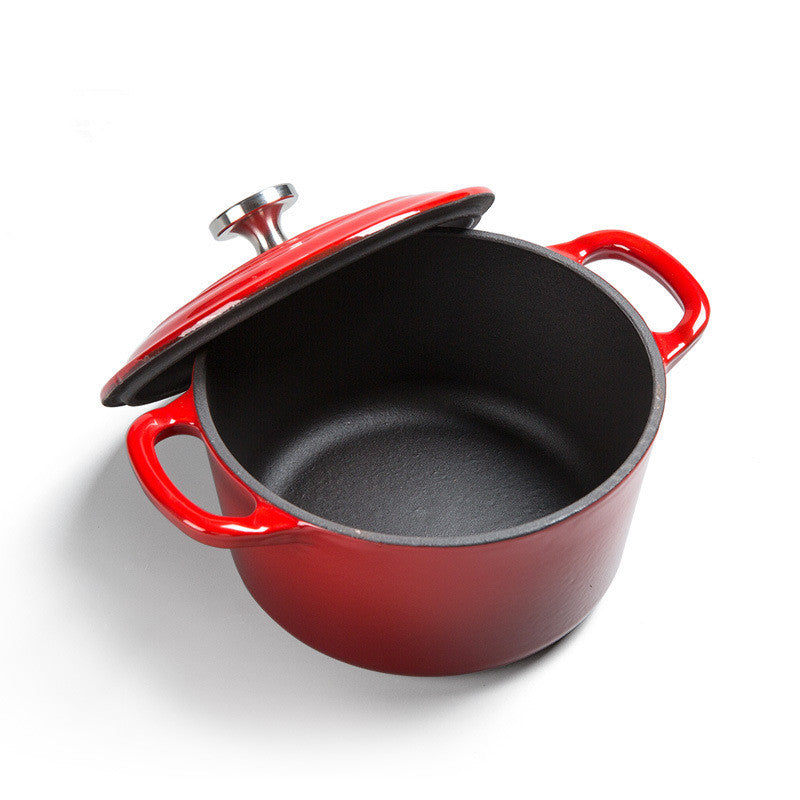 Enamel Cast Iron Stock Pot Universal Stew Pot Hat Shape Cooker
