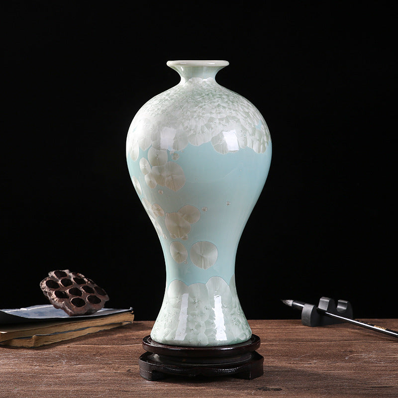 Crystal-glazed Porcelain Decorative Vase Ornament
