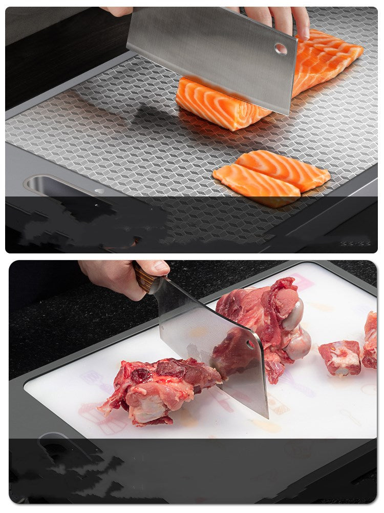 Double Sided Plastic Cutting Board Kitchen Chopping Board