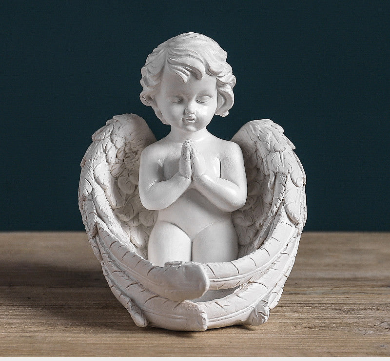 Creative Angel Plaster Character Sculpture Decorative Craft