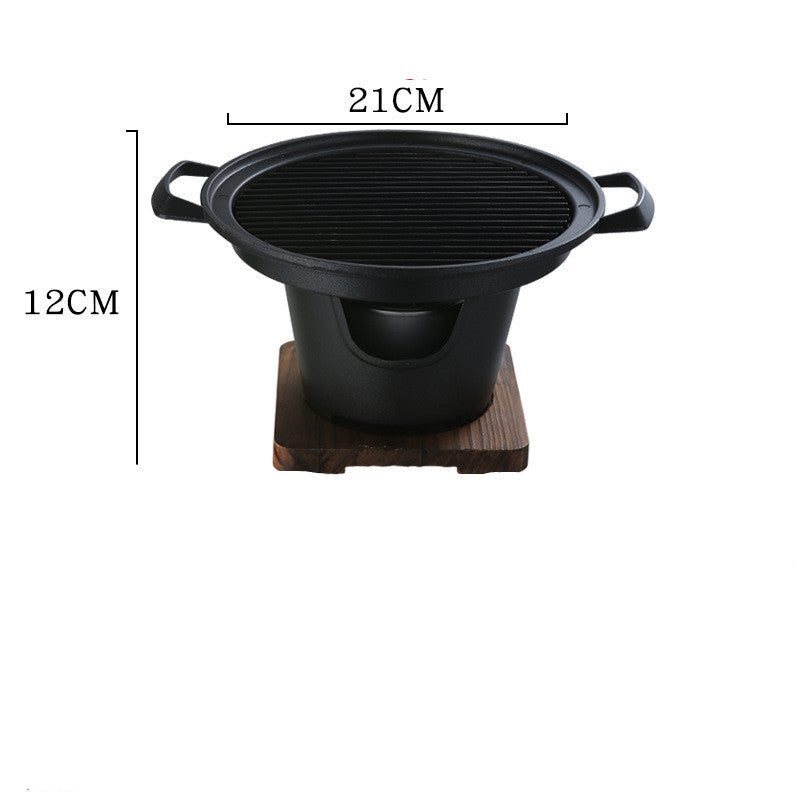 Small Nonstick Indoor Barbecue Grill For Household Cooking