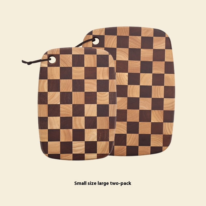 Acacia Mangium Chessboard Grid Cutting Board Solid Wood Cutting Board