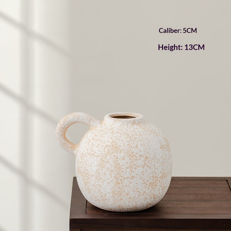 Simple Retro White Ceramic Decorative Vase