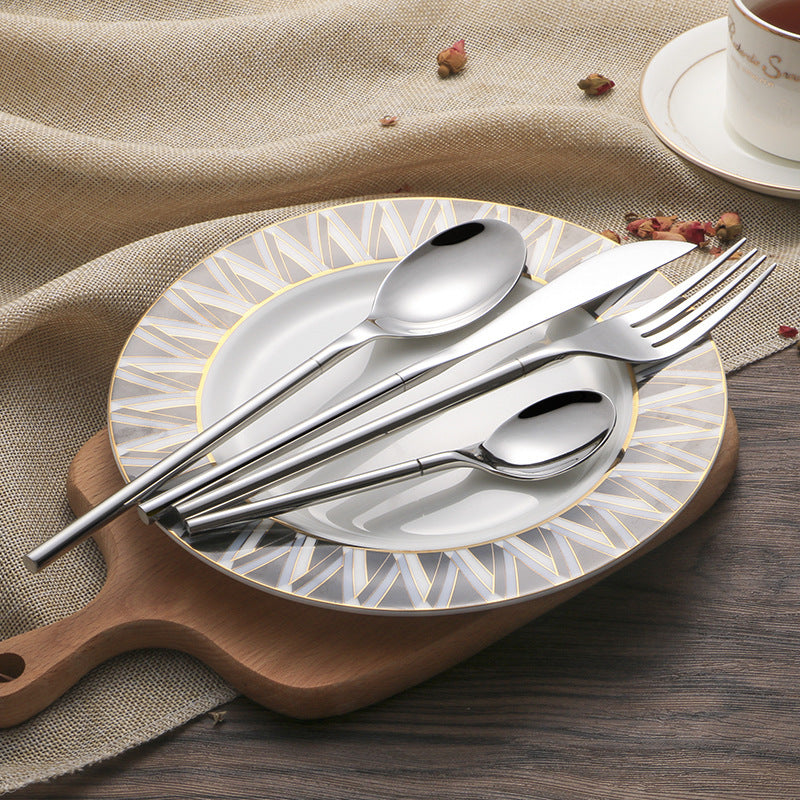 Creative Three Piece Stainless Steel Cutlery Set For Dining
