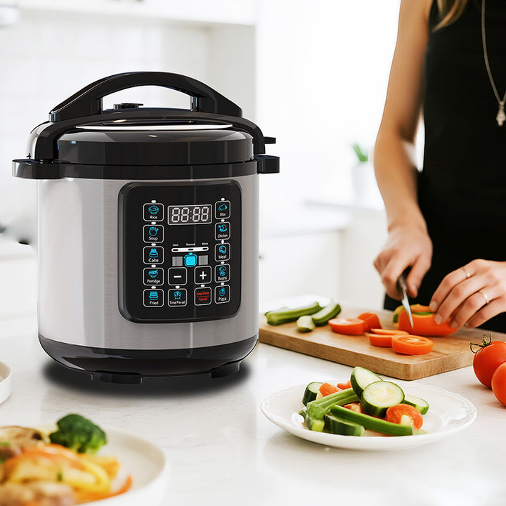Smart 8L Electric Pressure Cooker With Nonstick Cooking Pot
