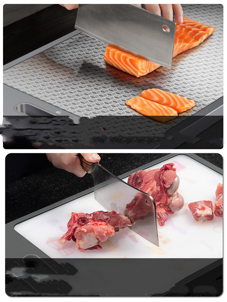 Double Sided Plastic Cutting Board Kitchen Chopping Board