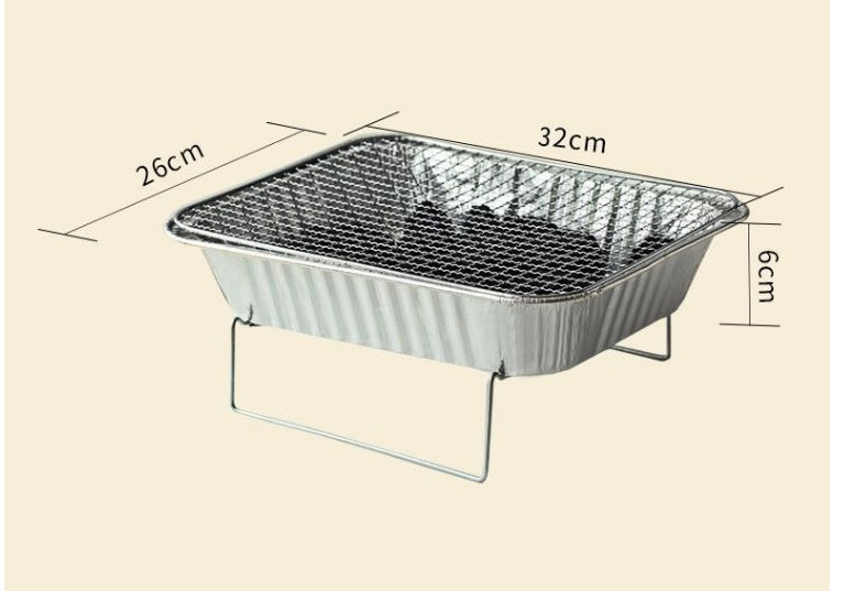 Portable Household Charcoal BBQ Grill Small Barbecue Stove