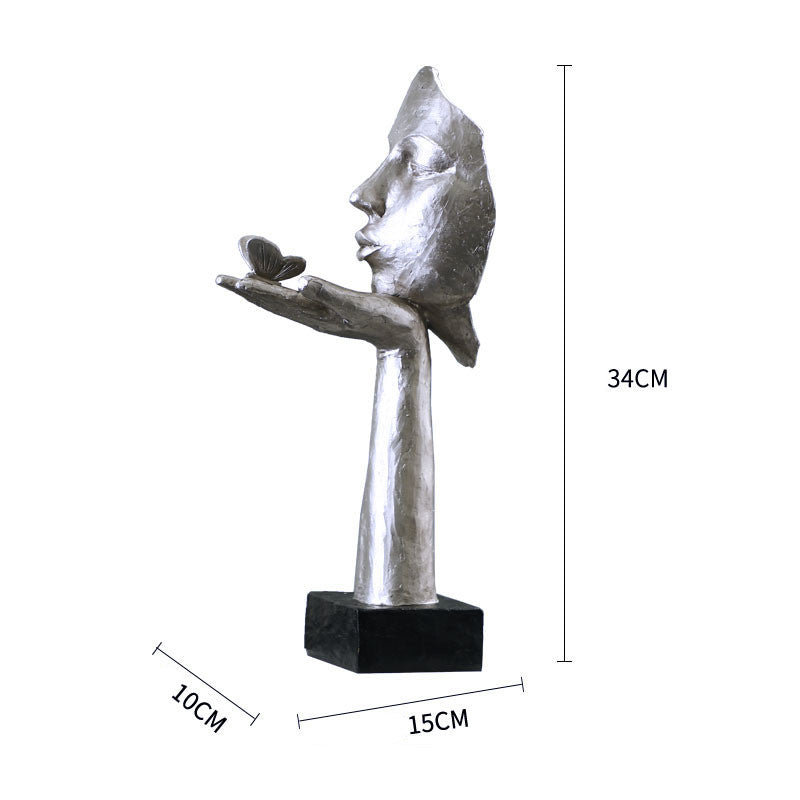 Nordic Simple Face Mask Butterfly Sculpture