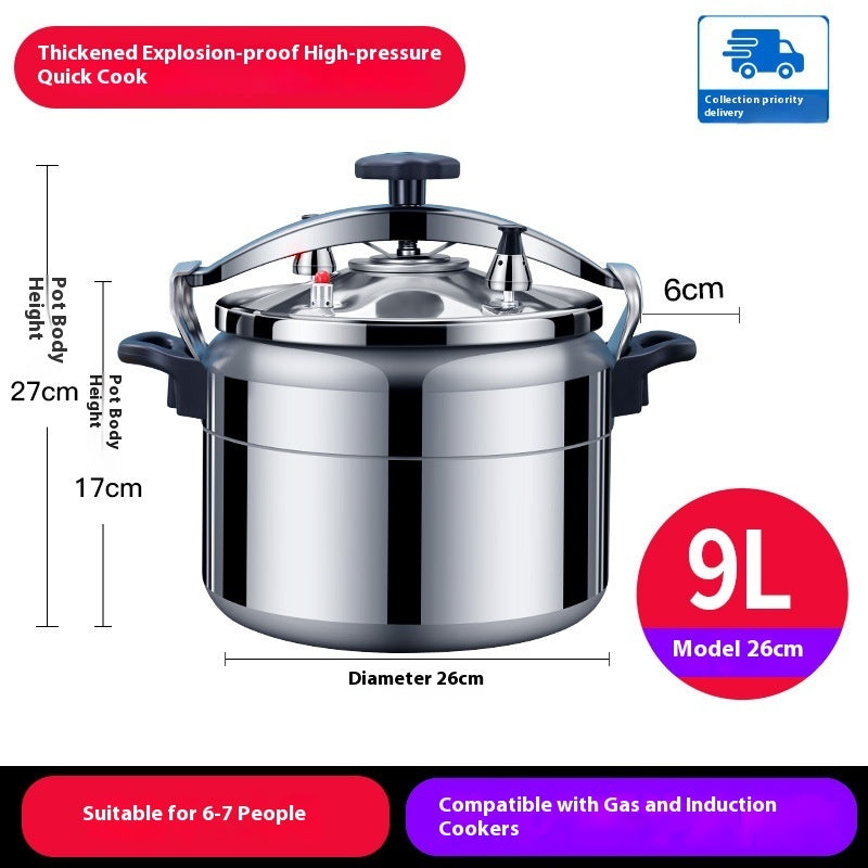 Large Capacity Explosion Proof Pressure Cooker For Gas Stove Home Use