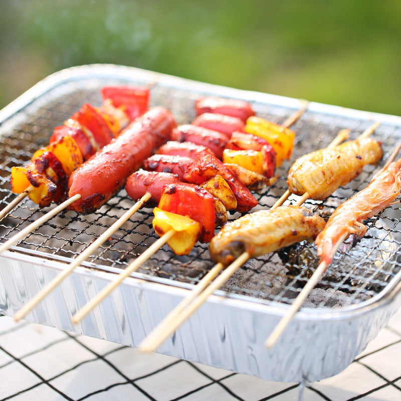 Portable Household Charcoal BBQ Grill Small Barbecue Stove