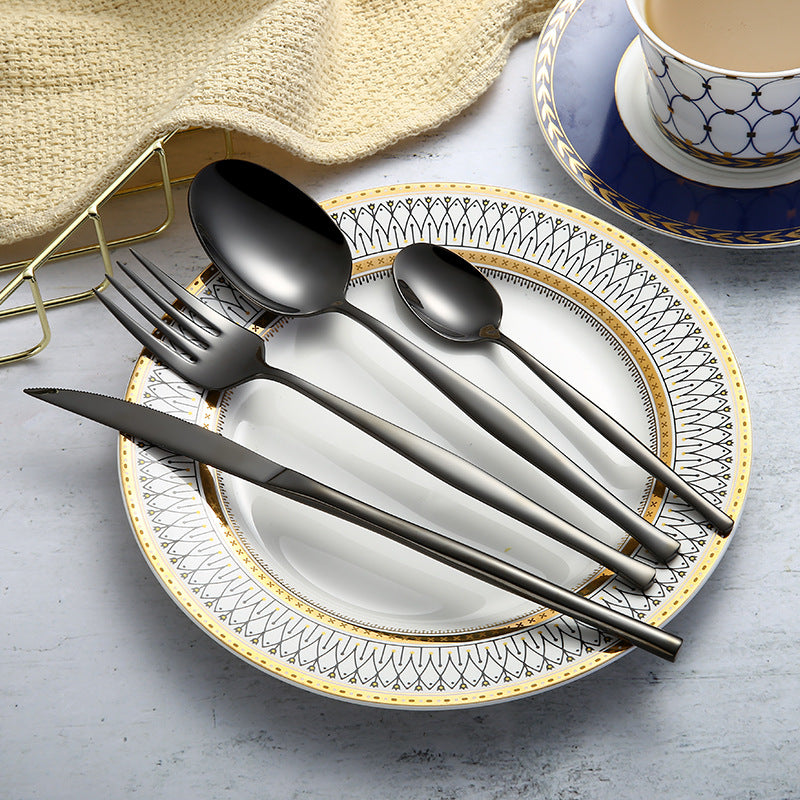 304 Stainless Steel Western Cutlery Set For Dining Use