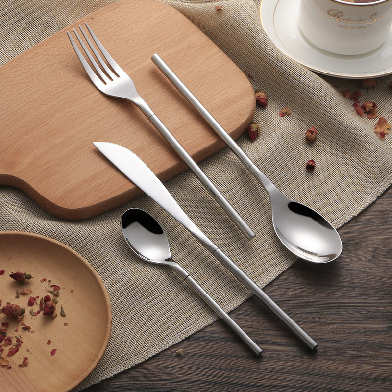 Creative Three Piece Stainless Steel Cutlery Set For Dining