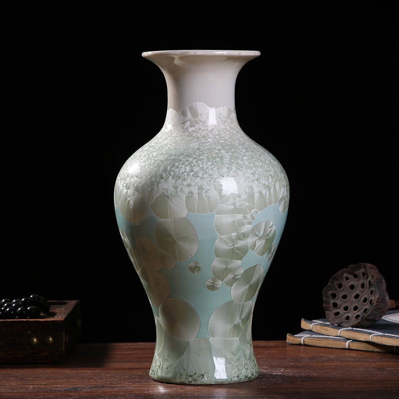 Crystal-glazed Porcelain Decorative Vase Ornament