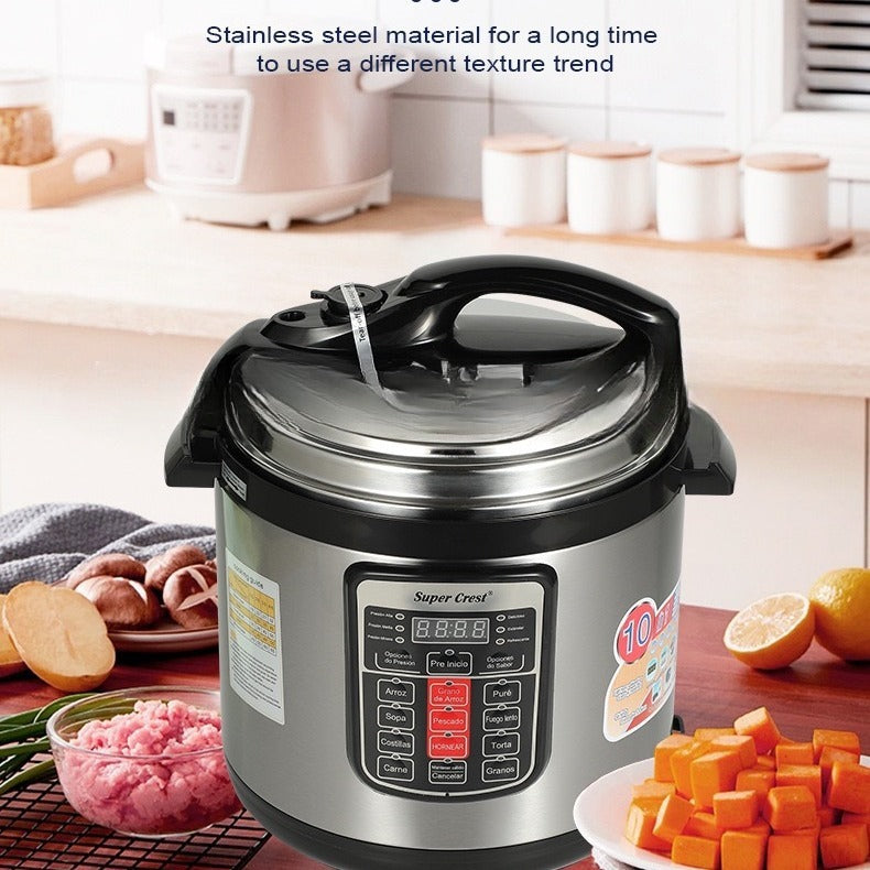 6L Multifunction Electric Pressure Cooker With Large Capacity