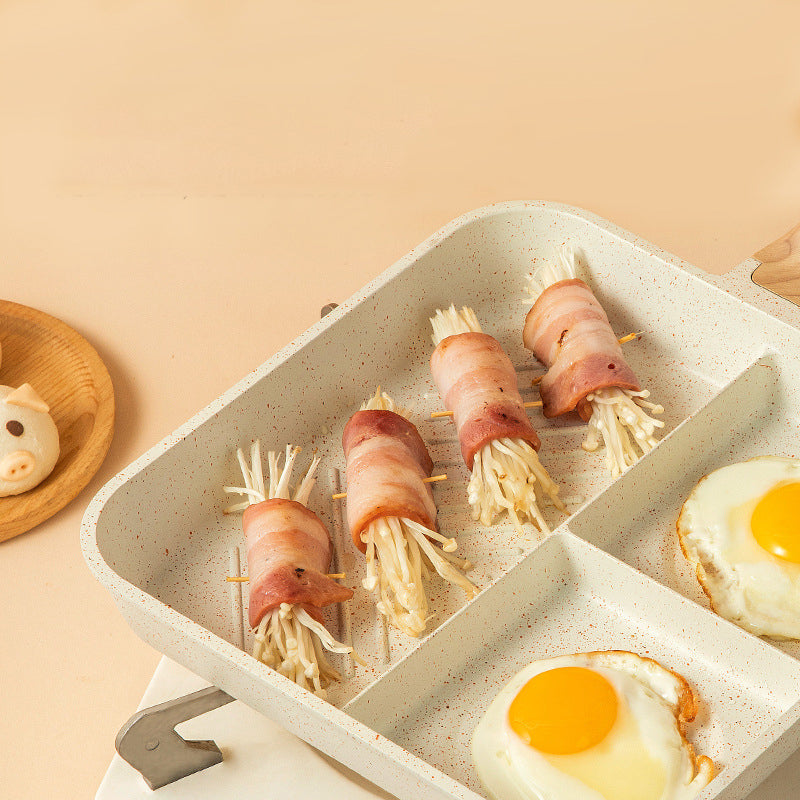 Medical Stone Nonstick Frying Pan For Eggs Omelet And Steak Cooking
