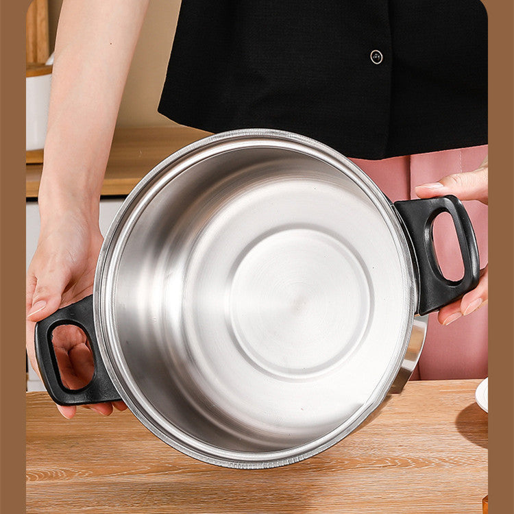 Stainless Steel Cookware Set With Pots Pan And Kettle For Kitchen Use