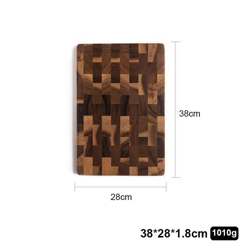 Solid Wood Acacia Mangium Chessboard Grid Cutting Board