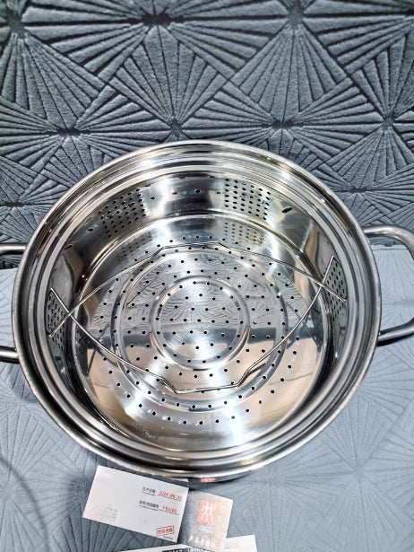 304 Stainless Steel Thickened Stock Pot Large Capacity Double Ear Pot