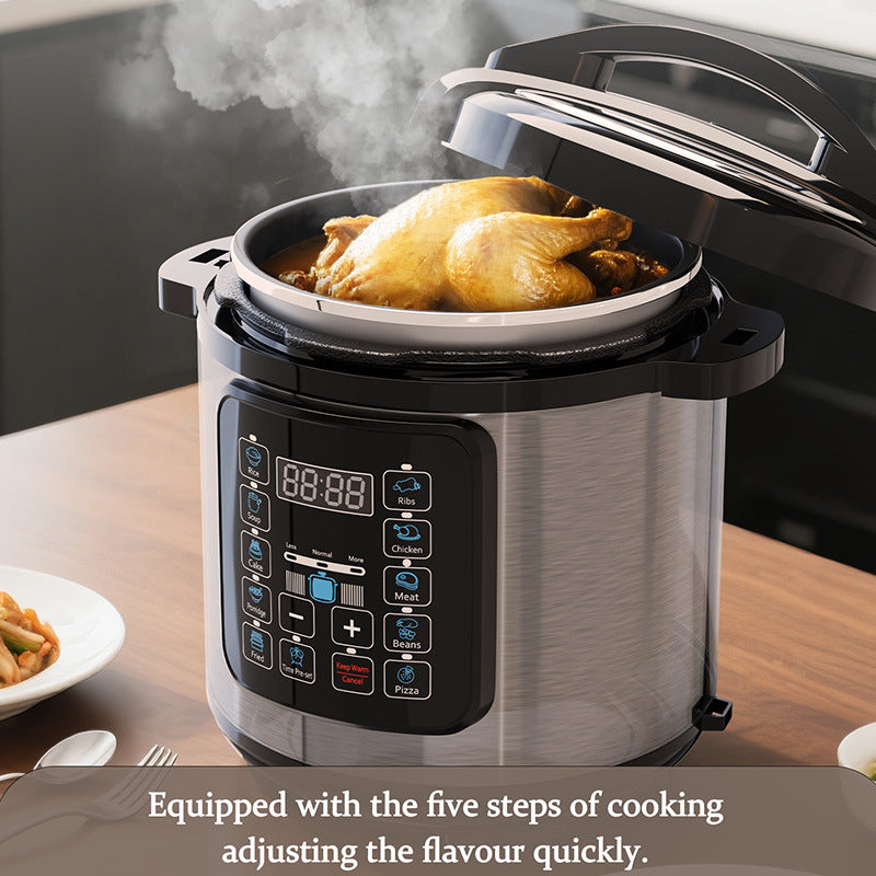 Smart 8L Electric Pressure Cooker With Nonstick Cooking Pot