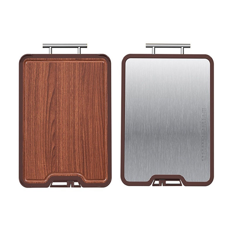 Stainless Steel Ebony Double Sided Cutting Board Antibacterial Mildewproof