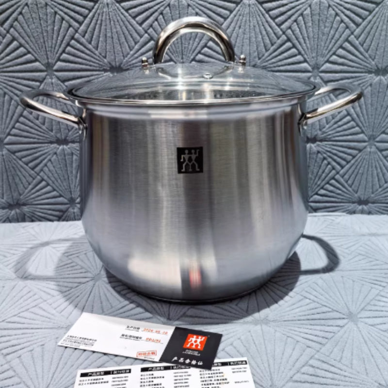 304 Stainless Steel Thickened Stock Pot Large Capacity Double Ear Pot