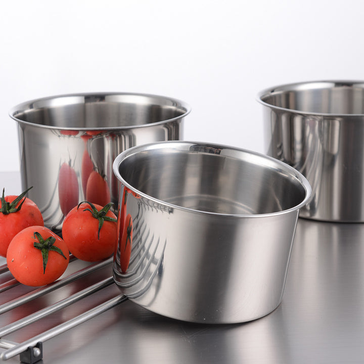 Non-Magnetic Stainless Steel Stock Pot And Seasoning Box Kitchenware