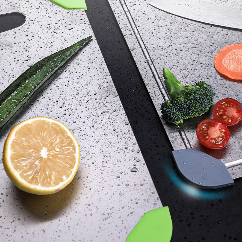 Pure Titanium Cutting Board With Groove For Kitchen Food Preparation