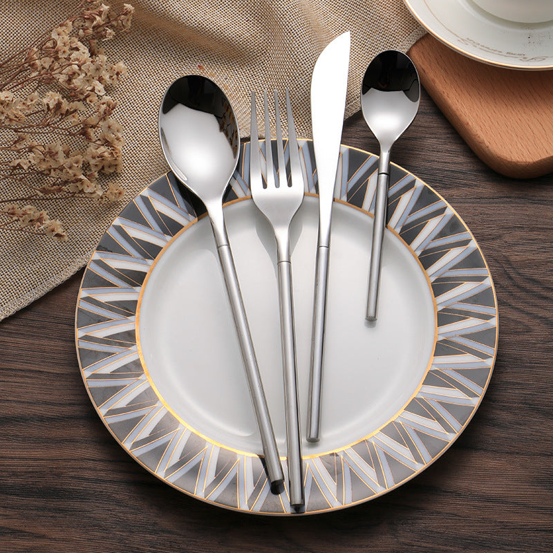 Creative Three Piece Stainless Steel Cutlery Set For Dining
