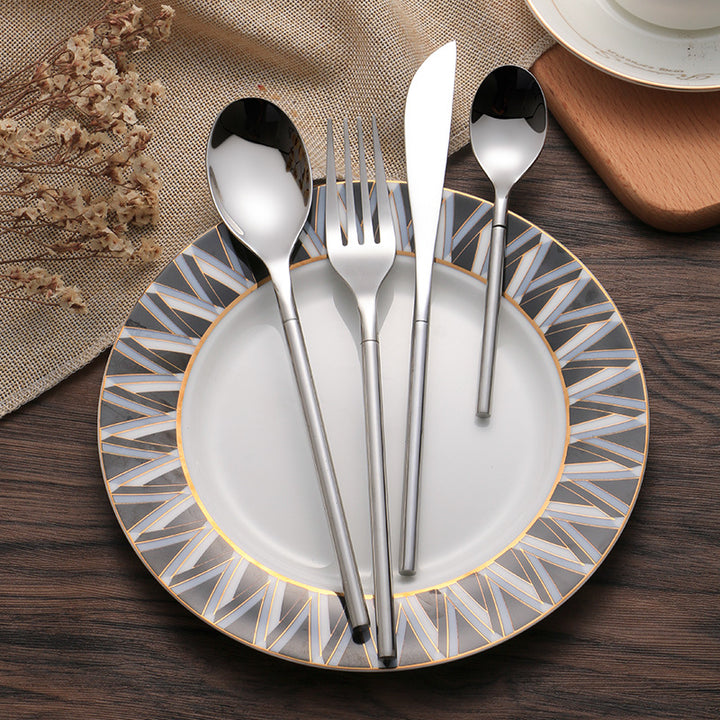Creative Three Piece Stainless Steel Cutlery Set For Dining