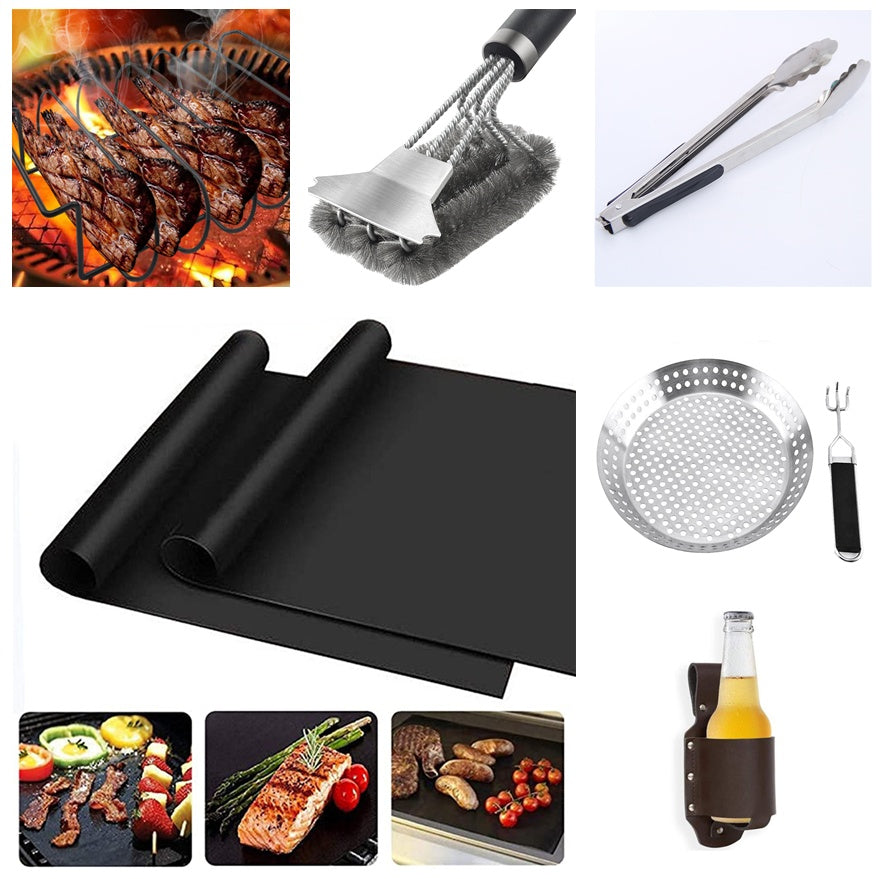 Nonstick BBQ Grill For Steak Chicken And Outdoor Barbecue Cooking