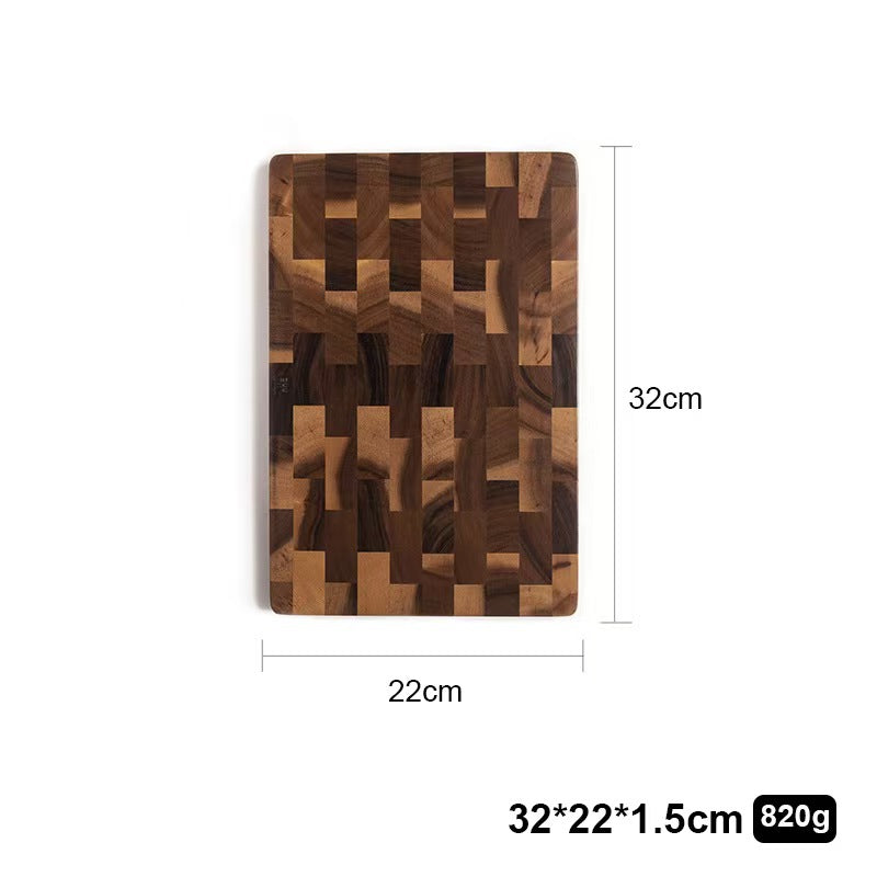 Solid Wood Acacia Mangium Chessboard Grid Cutting Board