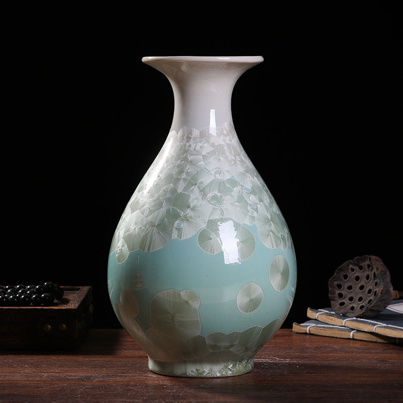 Crystal-glazed Porcelain Decorative Vase Ornament
