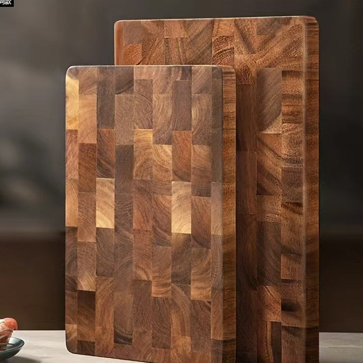 Solid Wood Acacia Mangium Chessboard Grid Cutting Board