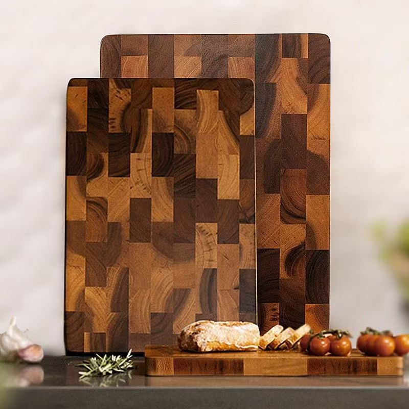 Solid Wood Acacia Mangium Chessboard Grid Cutting Board
