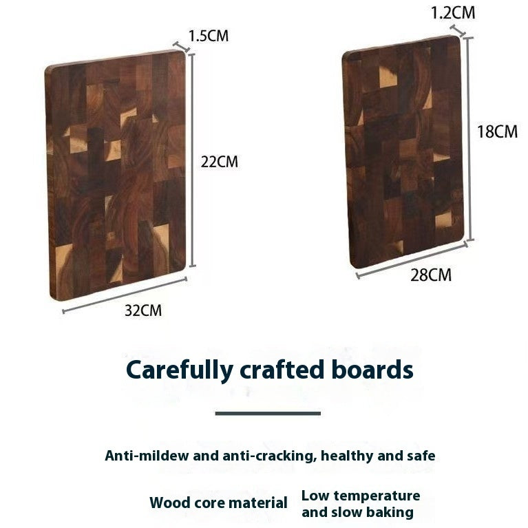 Solid Wood Acacia Mangium Chessboard Grid Cutting Board