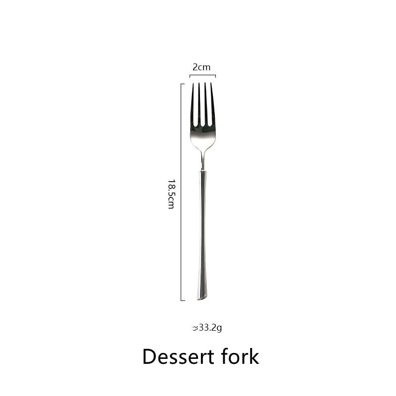 Silver Stainless Steel Western Cutlery Set For Dining Table Use